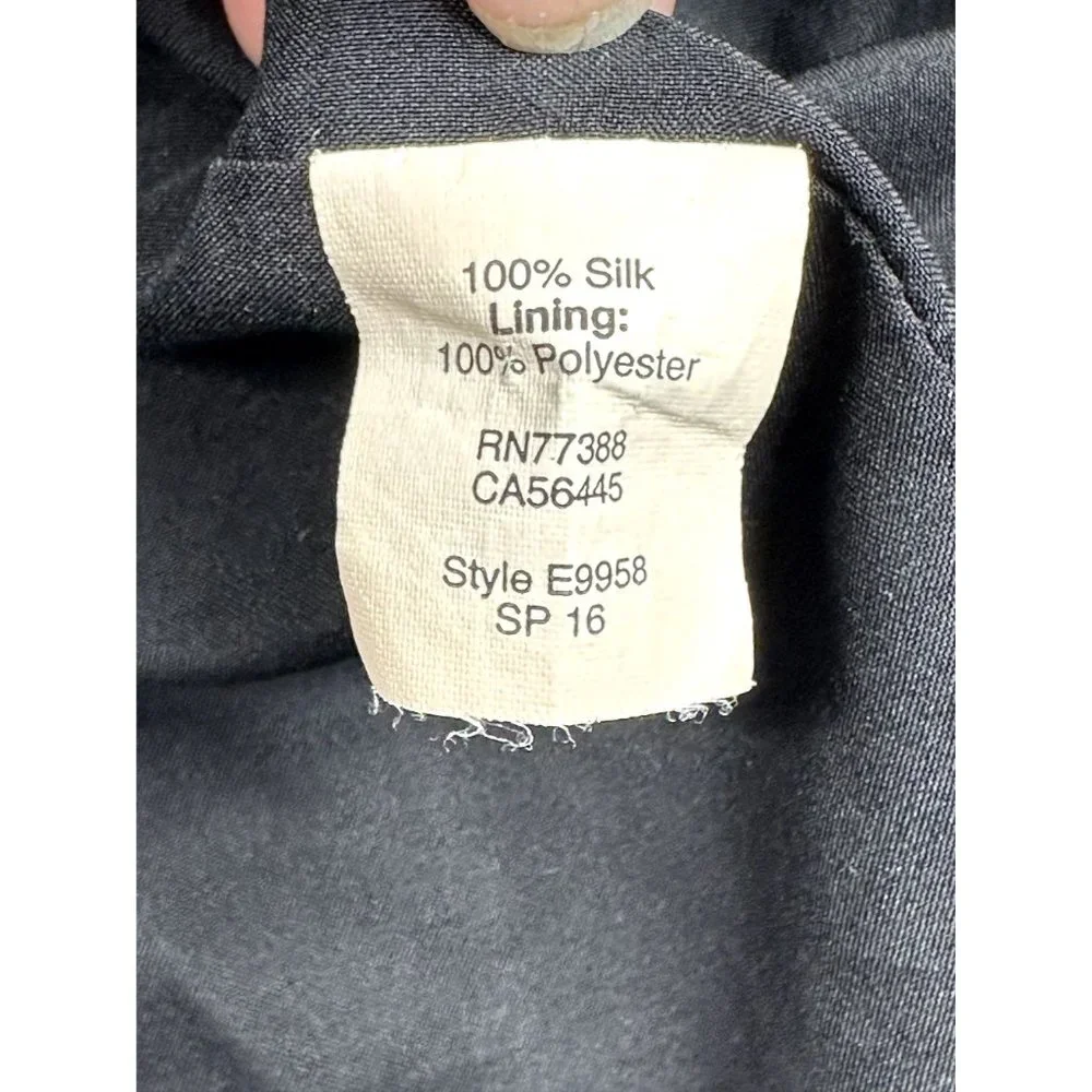 Madewell 100% Silk‎ Mini Dress size 2 Black/White